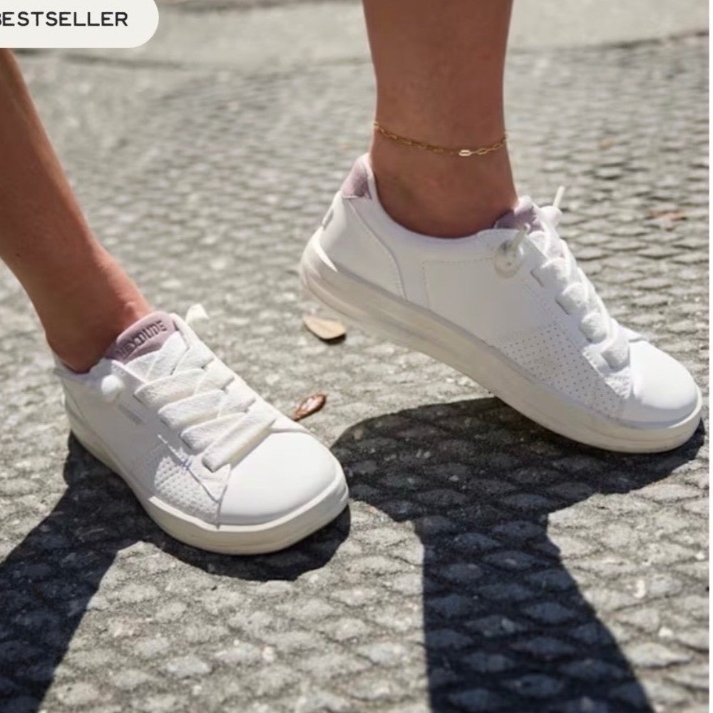 New! Hey Dude Karina Duo Classic Women's White Sneakers- New Without Tags
